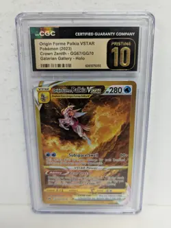 Origin Forme Palkia VSTAR Pokemon 2023 Crown Zenith Galarian Gallery Holo CGC 10 - Image 1