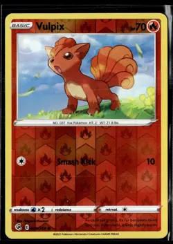 Pokemon TCG | Fusion Strike | Vulpix | Reverse Holo | 029/264 | LP - Image 1