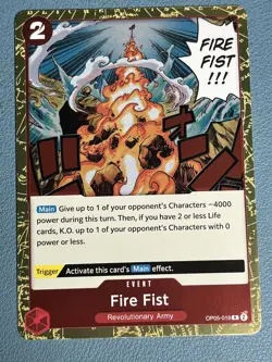 One Piece Fire Fist Foil OP05 NM - Image 1