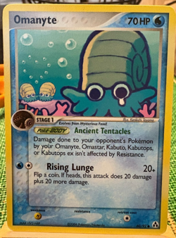 Omanyte 60/92 Common Ex Legend Maker Pokemon Card Non Holo 2006 NM - Image 1