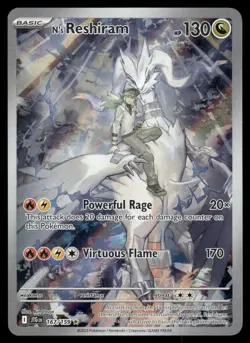 Pokemon Cards N's Reshiram 167/159 Journey Together Illustration Rare NM *3 - Image 1
