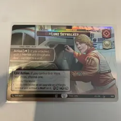 Star Wars Unlimited Jump To Lightspeed Luke Skywalker SHOWCASE Leader Card - Image 4