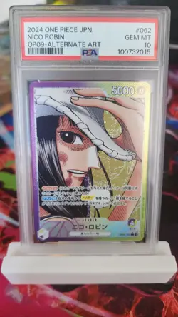 Nico Robin Leader Card OP09-062 Emperors in the New World PSA 10 - Image 1