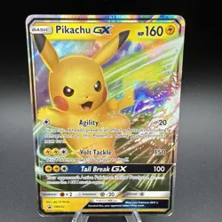 JUMBO Pikachu GX SM232 Oversized Promo Card Holo 2019 Pokemon LP - Image 1
