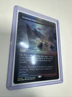 MAGIC THE GATHERING TCG: SCALDING TARN #112 borderless foil LIGHT PLAY ng11321 - Image 3