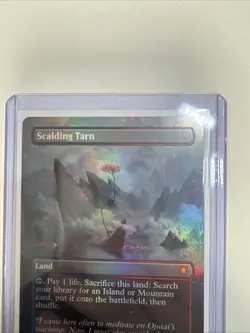 MAGIC THE GATHERING TCG: SCALDING TARN #112 borderless foil LIGHT PLAY ng11321 - Image 4