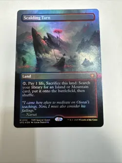 MAGIC THE GATHERING TCG: SCALDING TARN #112 borderless foil LIGHT PLAY ng11321 - Image 5