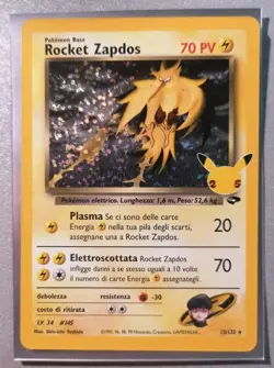 ⚡ROCKET'S ZAPDOS Holo 15/132 25th anniversario gran festa Pokemon ita NM/MINT. ⚡ - Image 1