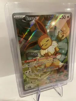 Eevee SVP173 - Prismatic ETB Promo Illustration Rare Holo Pokemon NM - Image 4