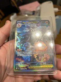 Pokemon TCG Charizard x EX SIR Phantasmal Flames 125/094 - see description Wet - Image 1