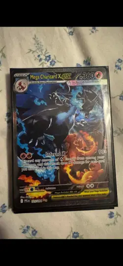 Pokemon TCG Charizard x EX SIR Phantasmal Flames 125/094 - see description Wet - Image 3