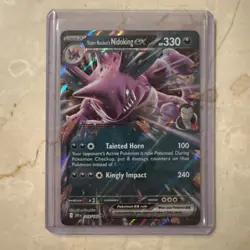 Team Rocket's Nidoking ex Pokemon Destined Rivals 119/182 Double Rare NM - Image 1