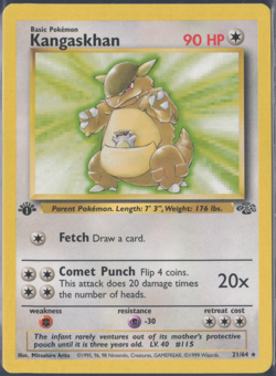 Pokemon TCG | Jungle Set | Kangaskhan 21/64 | 1st Edition - Image 1