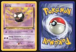 Pokemon TCG | Gastly 33/62 | Uncommon | Fossil | 1st Edition Lightly Played - Image 1