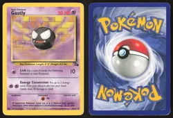 Pokemon TCG | Gastly 33/62 | Uncommon | Fossil | Moderately Played - Image 1