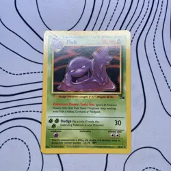 Muk 28/62 Non Holo Fossil Set Rare Pokemon WOTC Heavy Played - Image 1