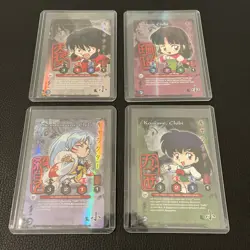 InuYasha Yokai TCG Sesshomaru, Sango, Kagome, Human Chibi Cards Lightly Used - Image 1
