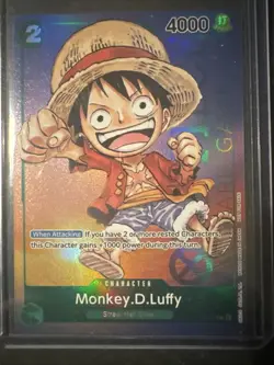 2023 One Piece P-037 Monkey.D.Luffy Gen Con 2023 Luffy Foil Promo Card LP PHOTOS - Image 1