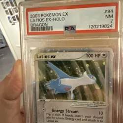 Pokemon EX Dragon Latios EX Card 94/97 Psa 7 with swirl - Image 3