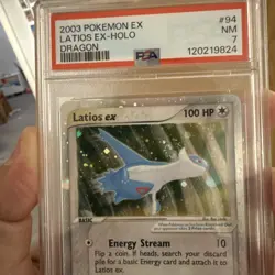 Pokemon EX Dragon Latios EX Card 94/97 Psa 7 with swirl - Image 4