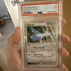 Pokemon EX Dragon Latios EX Card 94/97 Psa 7 with swirl - Image 5