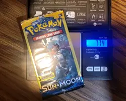 HEAVY 7.74g - Pokemon sun & moon 3 Card Booster Pack - Image 1