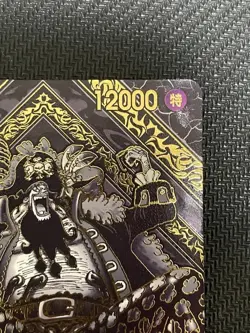 Teach Gold Parallel Japanese OP09-093 3rd Anniversary Special One Piece Card JP - Image 3