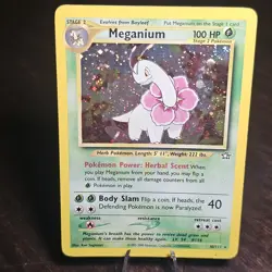 Pokemon Meganium Neo Genesis Holo Rare English Card No.10/111 Stage 2 HP100 - Image 1