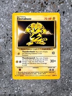 Pokemon TCG Cards Electabuzz 20/102 Base Set Rare LP - Image 1