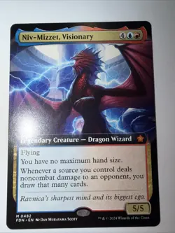 Niv-Mizzet, Visionary (Extended Art) #482 (NM) Foundations FDN Magic MTG - Image 1