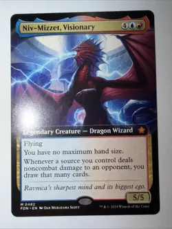 Niv-Mizzet, Visionary (Extended Art) #482 (NM) Foundations FDN Magic MTG - Image 2