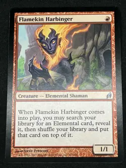 Magic the Gathering MTG Flamekin Harbinger Red Lorwyn Uncommon - Image 1