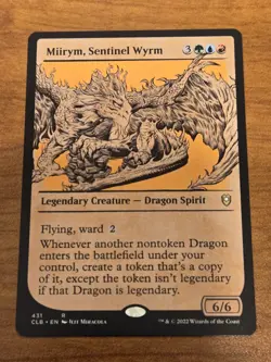 MTG Commander Legends D&D - Miirym, Sentinel Wyrm - CLB 431 - Showcase - Image 1