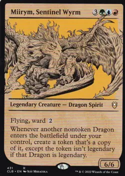 MTG Commander Legends D&D - Miirym, Sentinel Wyrm - CLB 431 - Showcase - Image 2