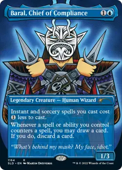 Baral, Chief of Compliance (Borderless) [Secret Lair Drop Series] Foil Near Mint - Image 1