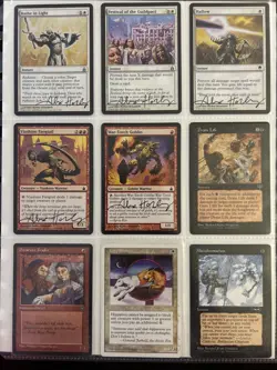 LAST ONE! MTG-M1 Lot Of 9 Signed Magic The Gathering (MTG) Incl Keith Ferguson - Image 1