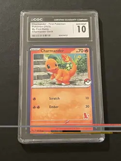 POKEMON TCG CHARMANDER (BLUE BORDER) MY FIRST BATTLE CHARMANDER PROMO - Image 1