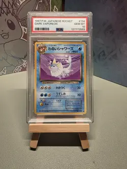 ⚡❄ 1997 Pokemon Japanese Rocket #134 Dark Vaporeon PSA 10 - Image 1