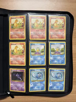 Pokemon TCG Personal Binder Collection Lot Vintage Base Set Jungle Fossil Neo - Image 1