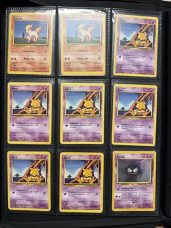Pokemon TCG Personal Binder Collection Lot Vintage Base Set Jungle Fossil Neo - Image 4