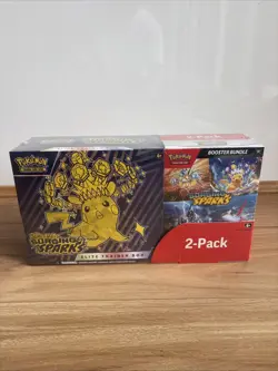 Pokemon TCG Surging Sparks Elite Trainer Box + Booster Bundle Costco 2-pack ETB - Image 1