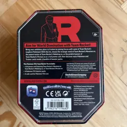 Pokemon TCG Team Rocket Tin - Team Rocket’s Mewtwo ex - Factory Sealed - Image 2