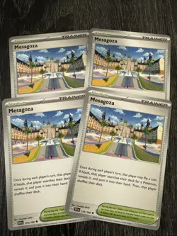 4x Mesagoza 178/198 Scarlet & Violet Base Pokemon TCG - Trainer Playset - Image 1