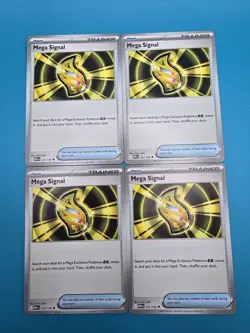 [4x Playset] Mega Signal 121/132 ME01: Mega Evolution (MEG) Pokemon TCG - Image 1