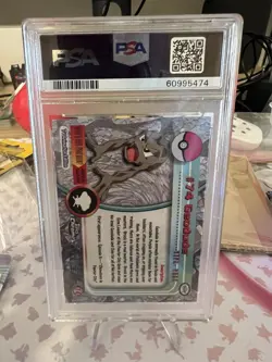 PSA 8 NM-MT Geodude 2000 Pokemon Topps Chrome T.V. #74 - Image 2