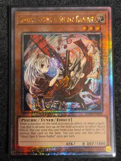 Yugioh! NM Ghost Ogre & Snow Rabbit RA02-EN009 (Quarter Century Secret Rare) - Image 1