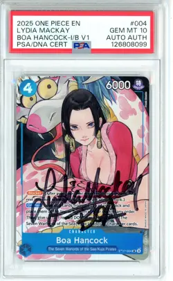 PSA GEM MINT 10 Signed Lydia Mackay 'Boa Hancock '(Illustration Box Vol.1) - Image 1