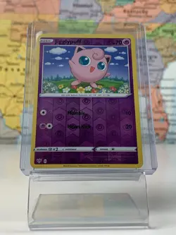 SHIPS SAME DAY Pokemon Card Jigglypuff 067/189 Reverse Holo Psychic Type 2020 - Image 1