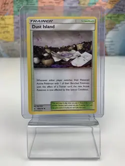 SHIPS SAME DAY Pokemon Card NM Dust Island 168/214 Trainer Stadium 2019 Uncommon - Image 1