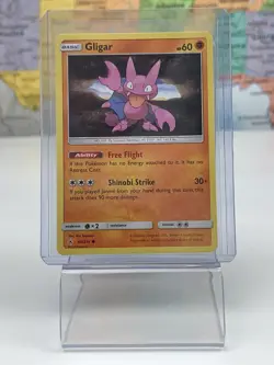 SHIPS SAME DAY Pokemon Card NM Gligar 98/214 Basic Fighting Type 2019 Common TCG - Image 1